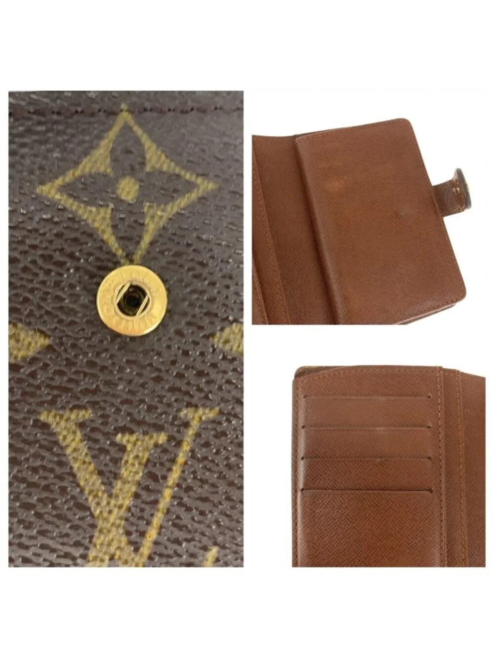 Louis Vuitton Monogram Portefeuille Vienowa Brown Folding Wallet